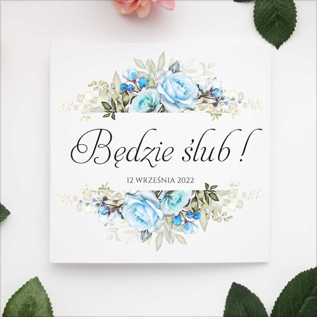 Zaproszenia składane wzór 12