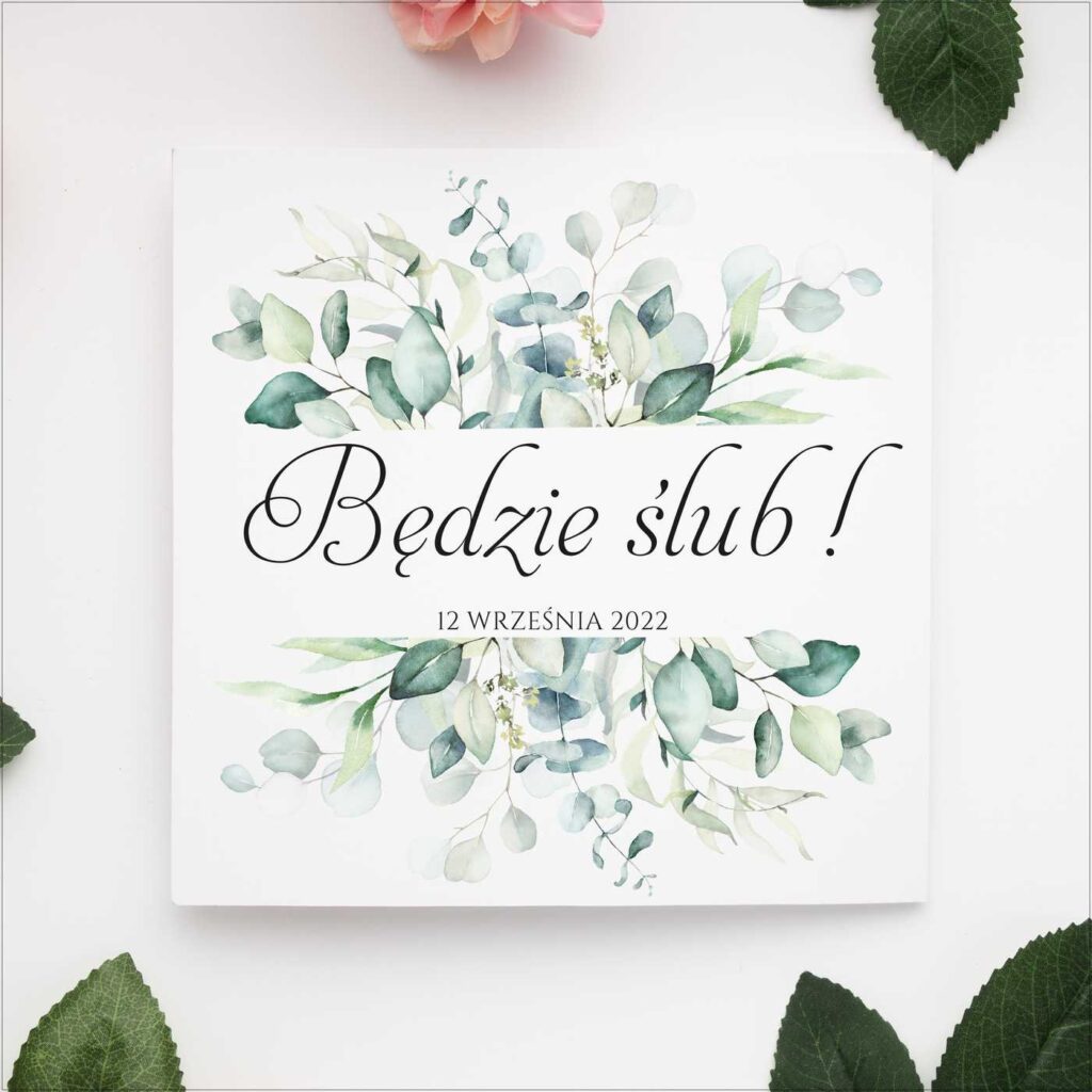 Zaproszenia składane wzór 14