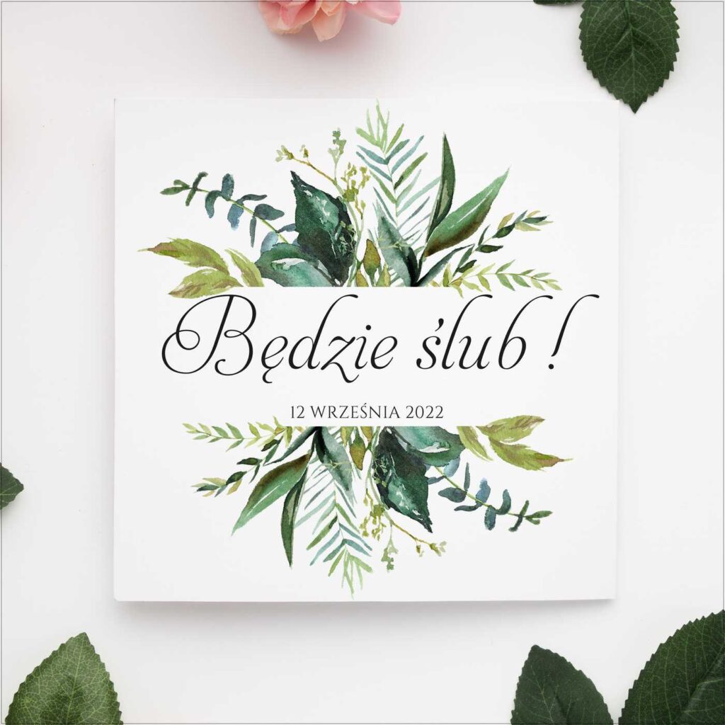 Zaproszenia składane wzór 41