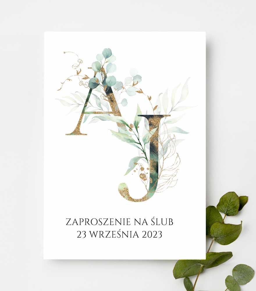 Zaproszenia jednokartkowe wzór JK2