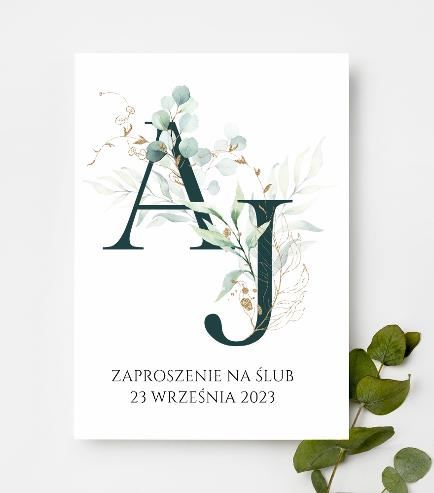 Zaproszenia jednokartkowe wzór JK13