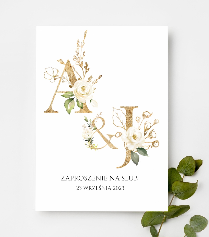 Zaproszenia jednokartkowe wzór JK15