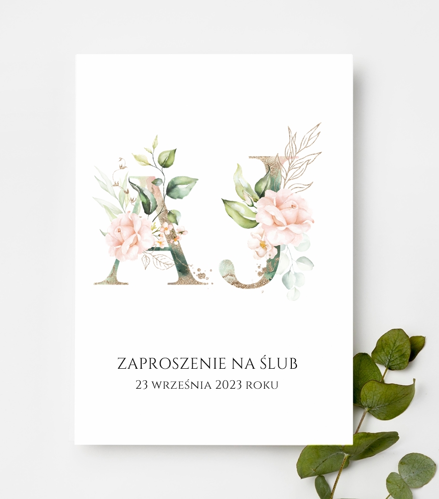 Zaproszenia jednokartkowe wzór JK24