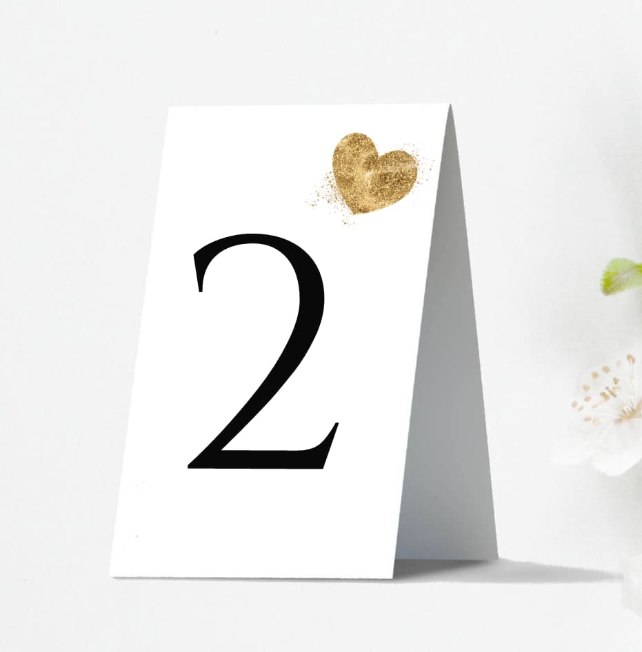 Numery stołów wzór 28