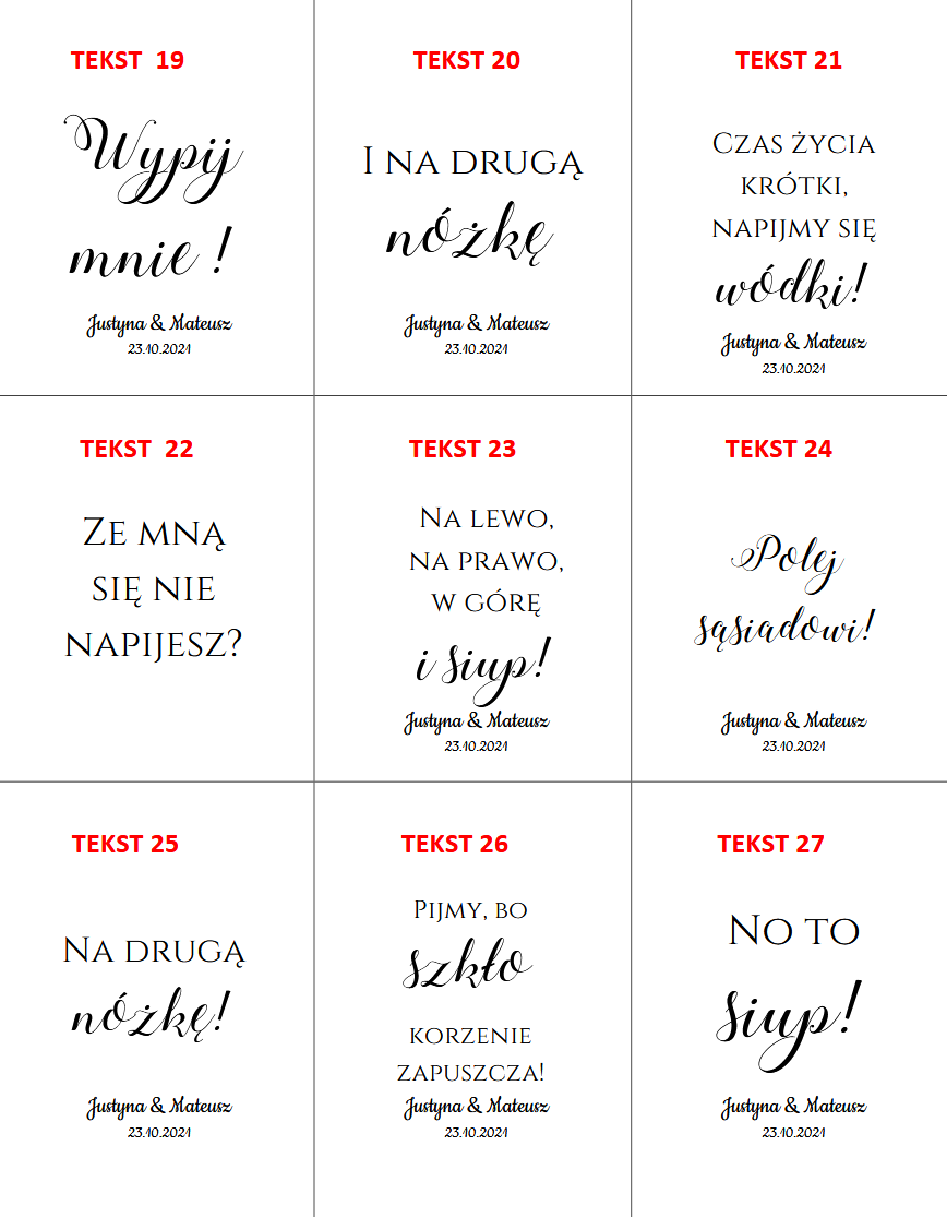 Zawieszka wzór 2 – wzór