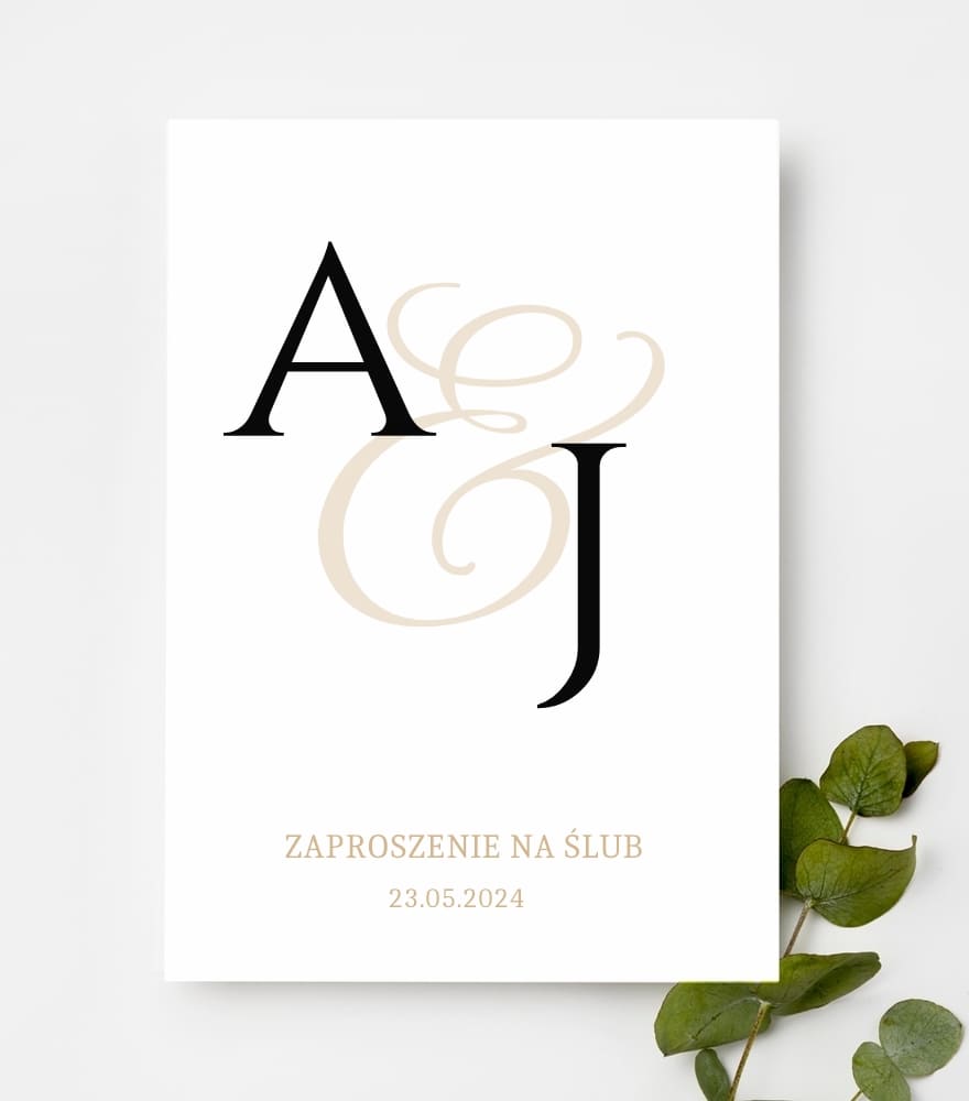 Zaproszenia jednokartkowe wzór JK26