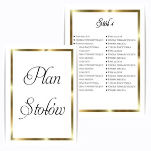 Plan stołów A5