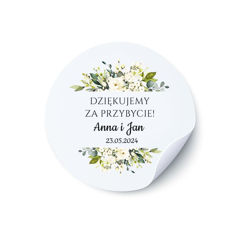Naklejka okrągła na słoiczek N10