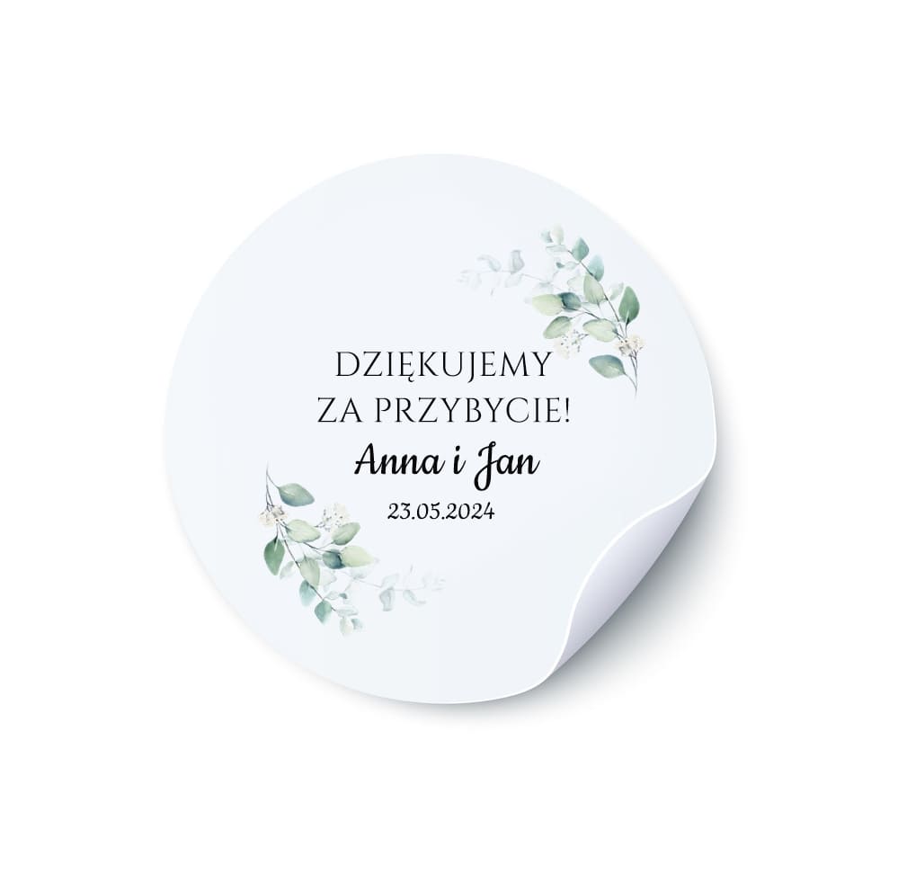 Naklejka okrągła na słoiczek N12