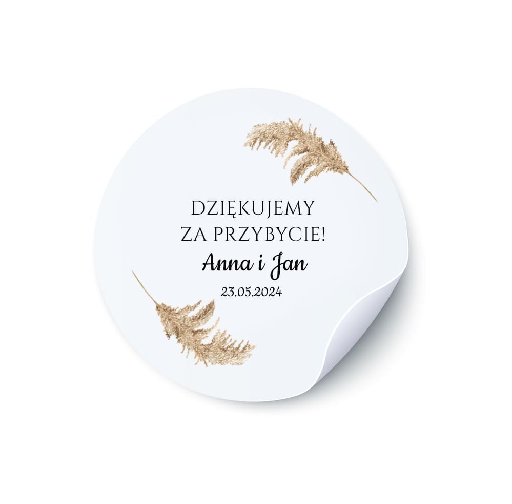 Naklejka okrągła na słoiczek N13