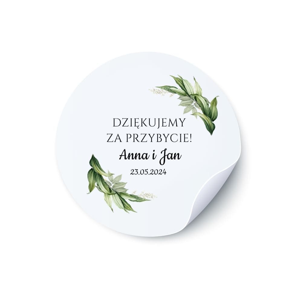Naklejka okrągła na słoiczek N17