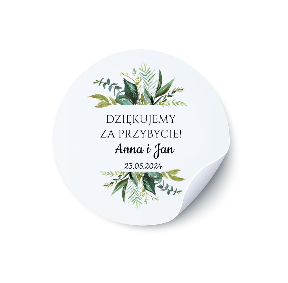 Naklejka okrągła na słoiczek N06