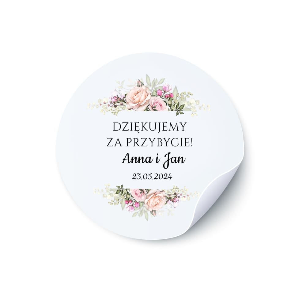 Naklejka okrągła na słoiczek N08