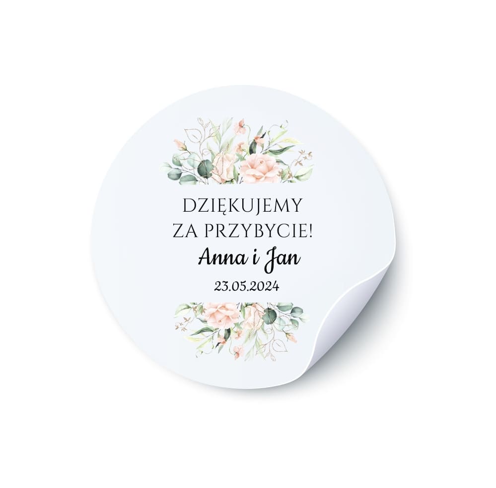 Naklejka okrągła na słoiczek N09