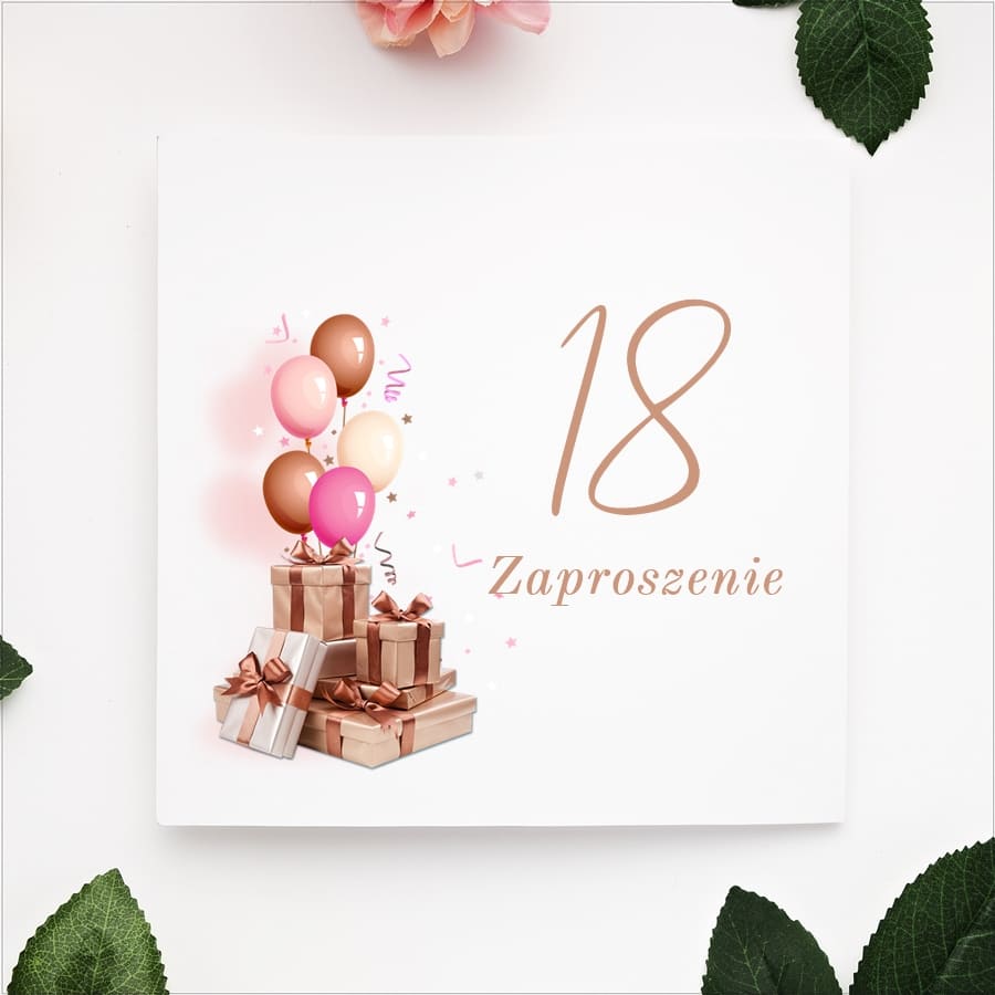 Zaproszenia składane wzór U19