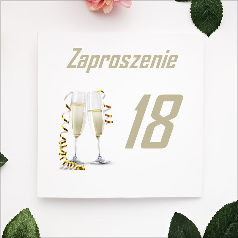 Zaproszenia składane wzór U14