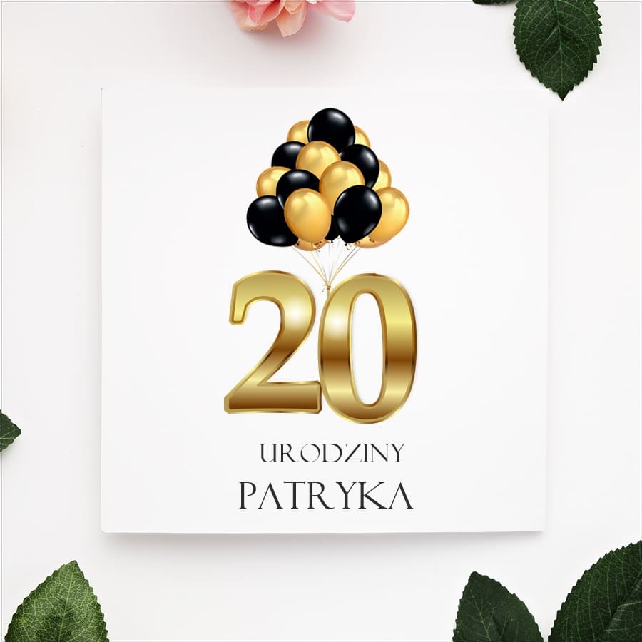 Zaproszenia składane wzór U8
