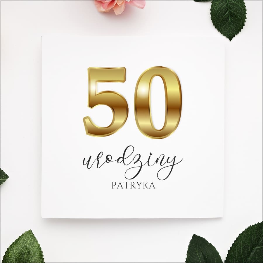 Zaproszenia składane wzór U5