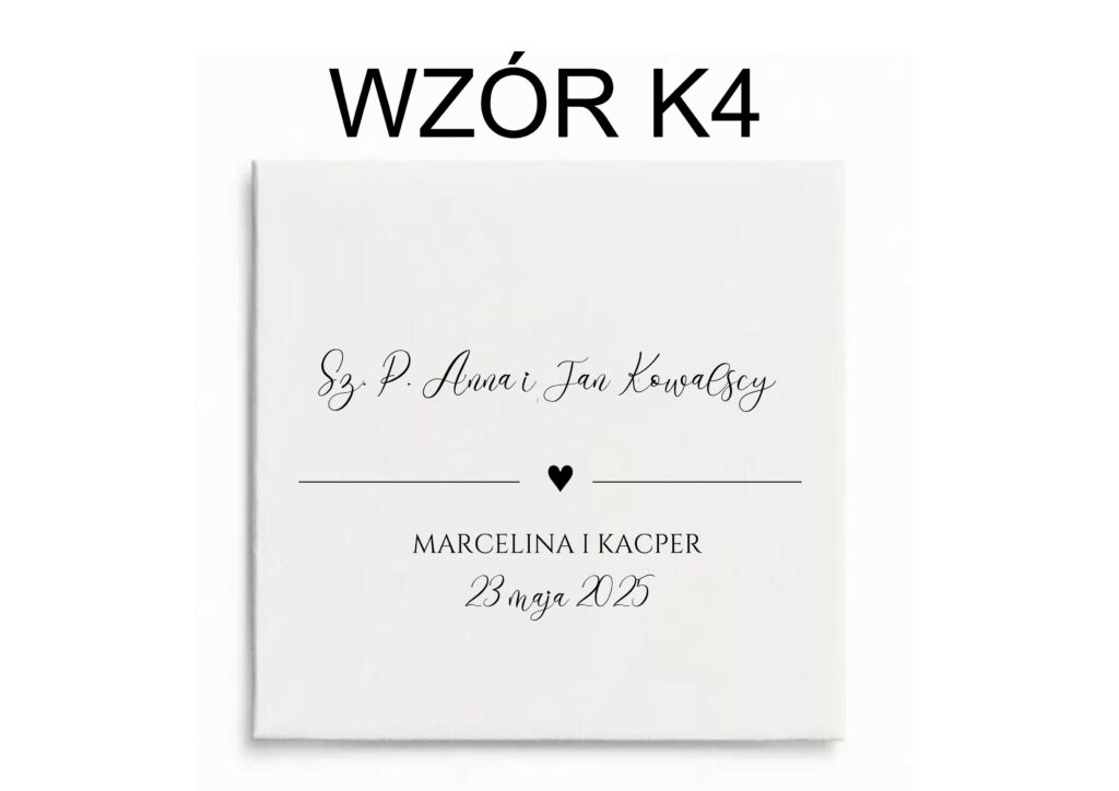 Zaproszenia składane wzór 101 – wzór