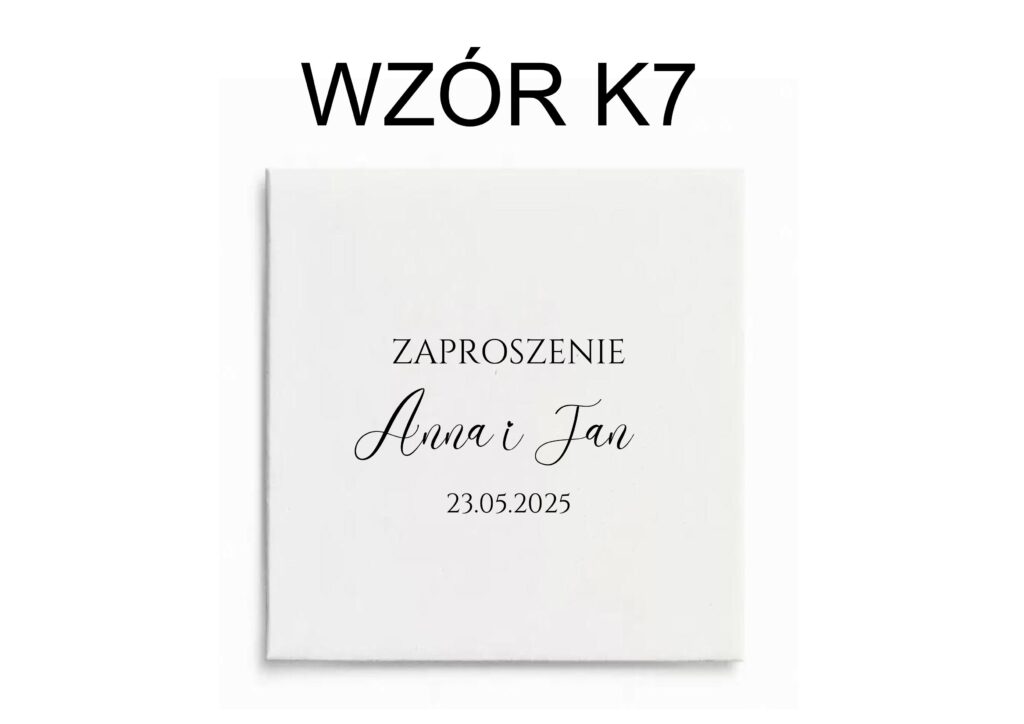Zaproszenia składane wzór 101 – wzór