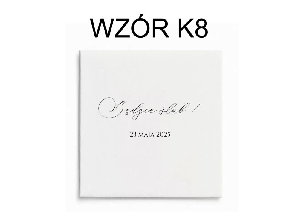 Zaproszenia składane wzór 101 – wzór