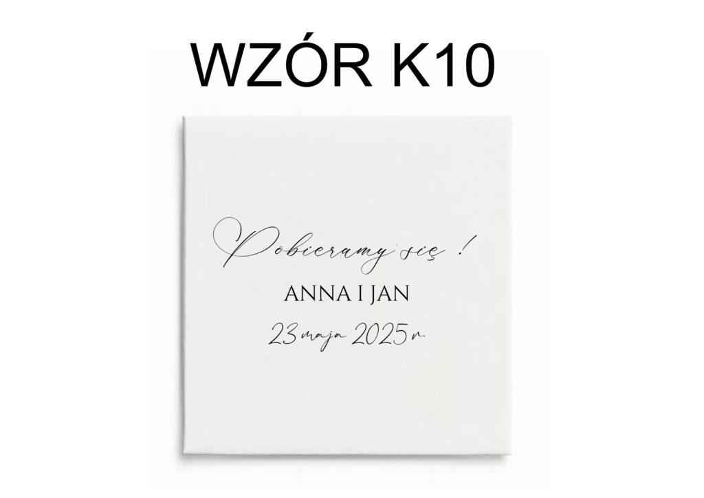 Zaproszenia składane wzór 101 – wzór