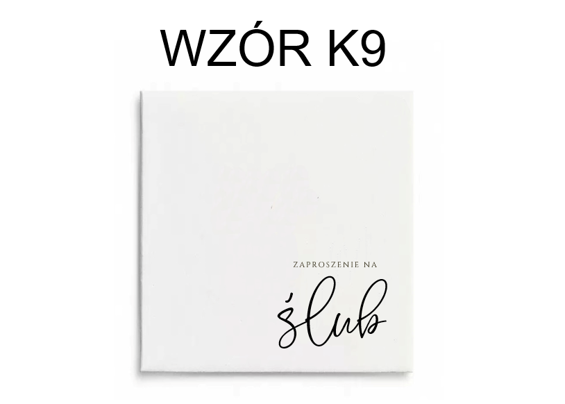 Zaproszenia składane wzór 101 – wzór