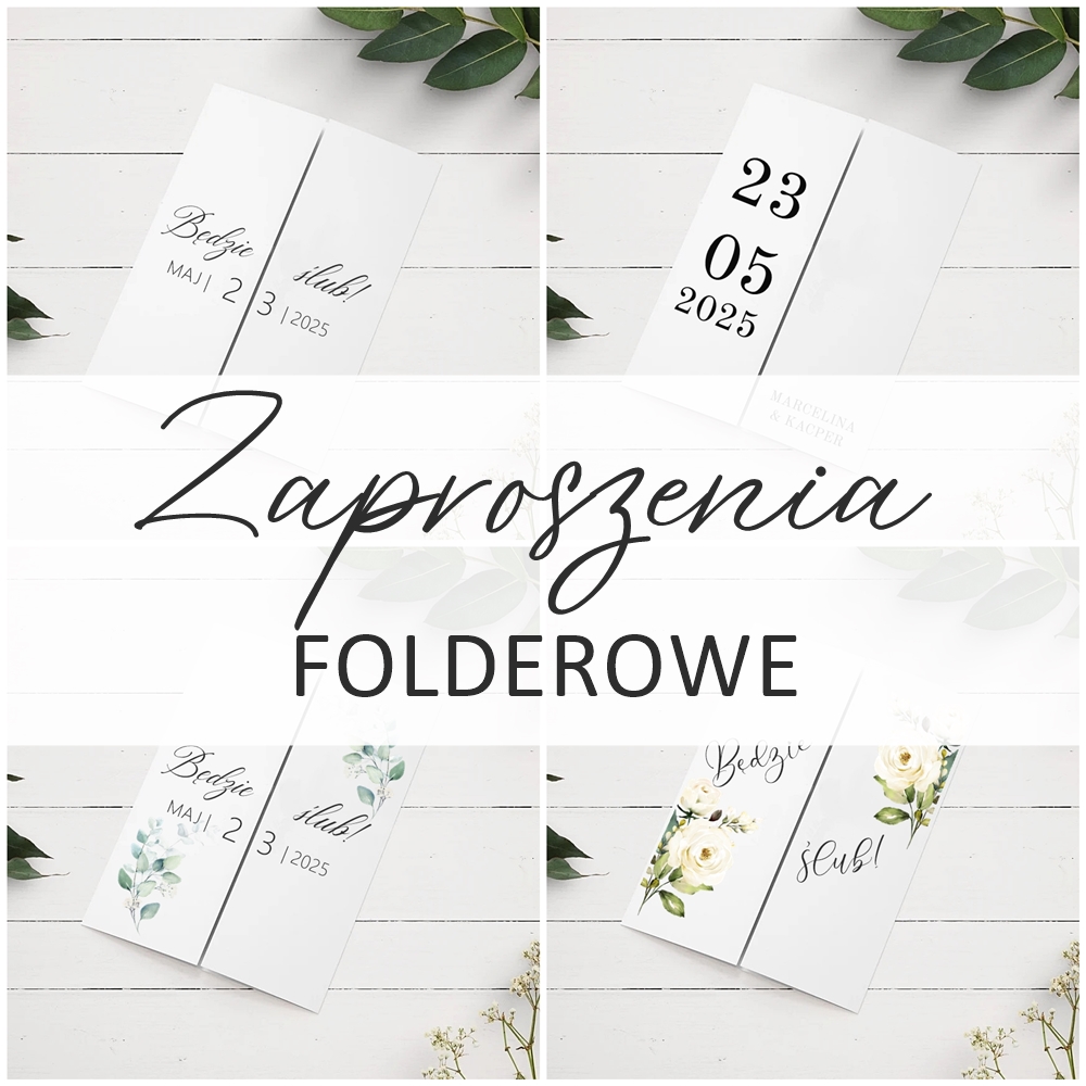 Zaproszenia folderowe