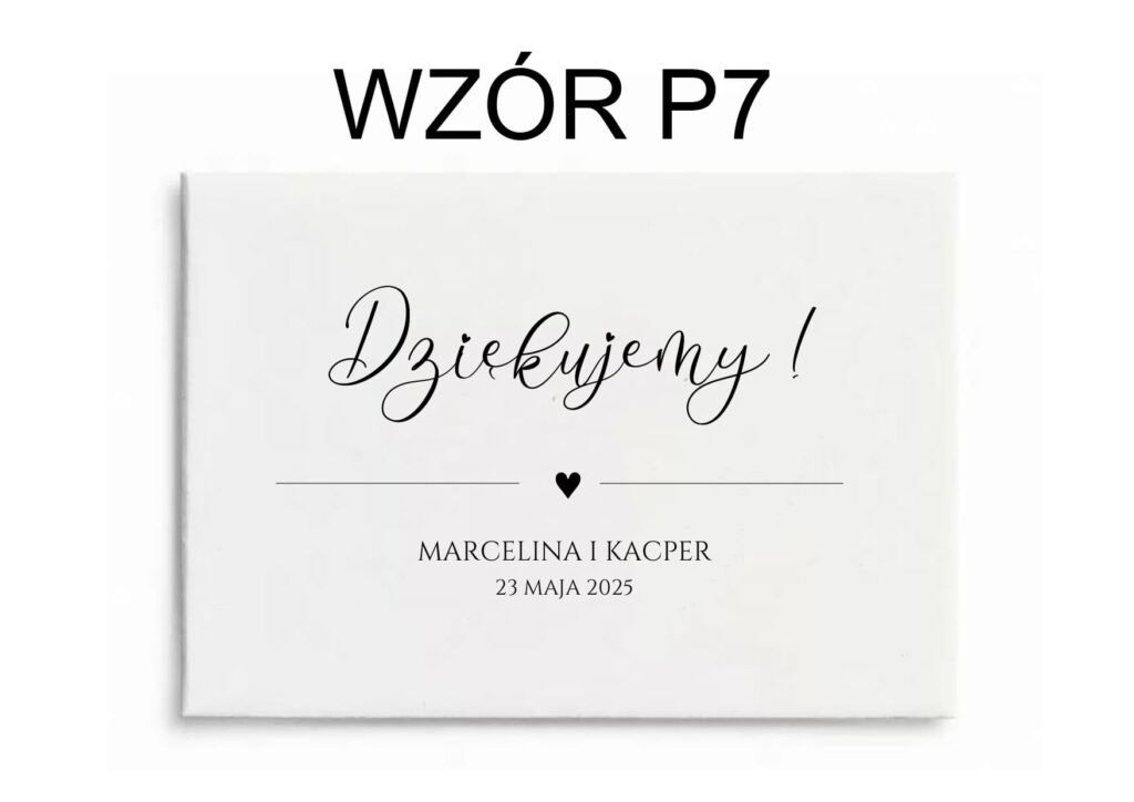 Koperta na zdrapkę Ciemny Beż – wzór