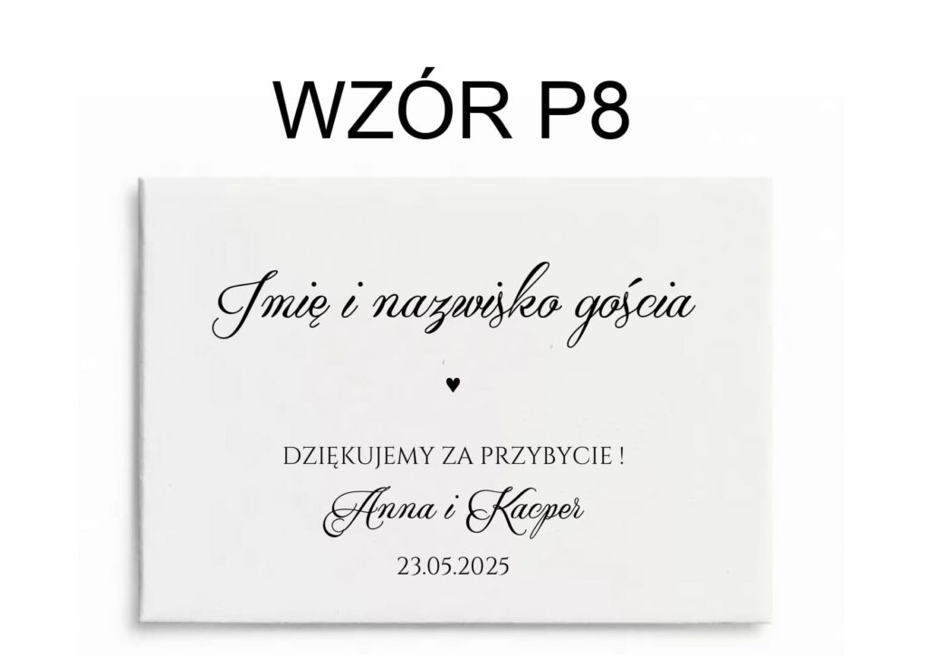Koperta na zdrapkę Ciemny Beż – wzór