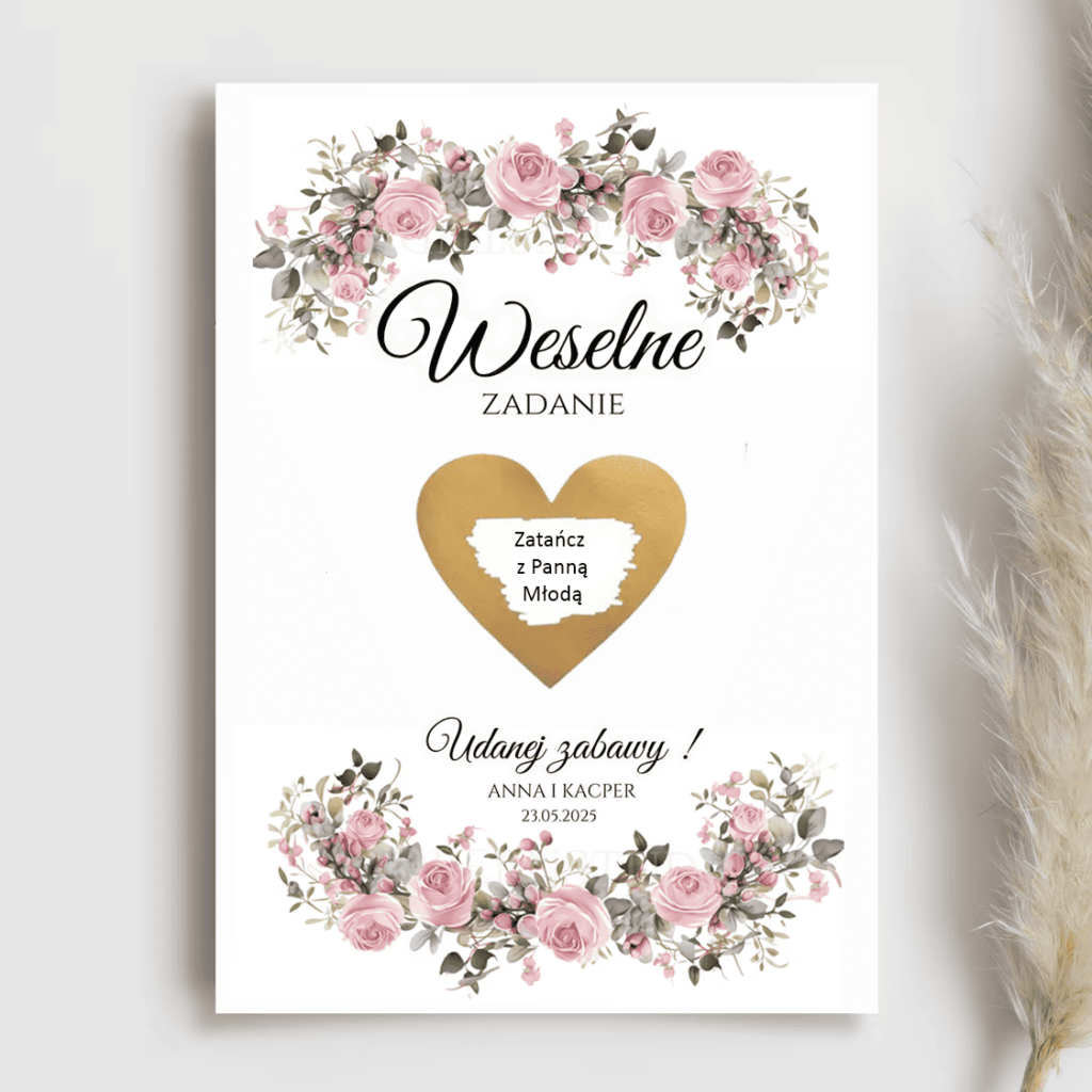 Weselne zadanie zdrapka WZZ16
