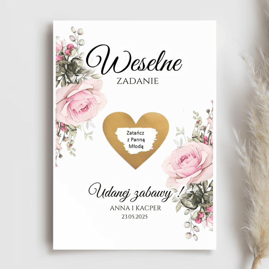 Weselne zadanie zdrapka WZZ17