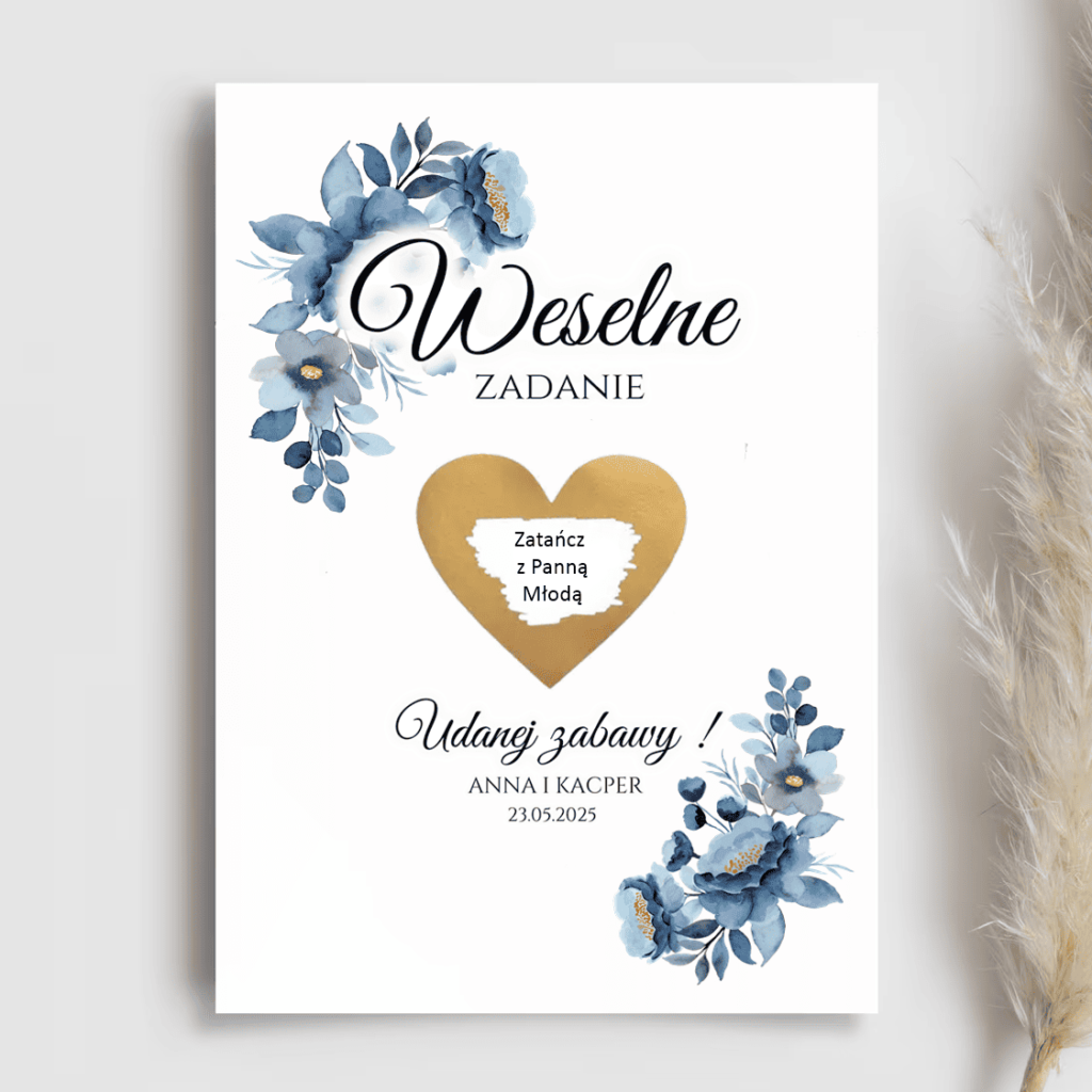 Weselne zadanie zdrapka WZZ12