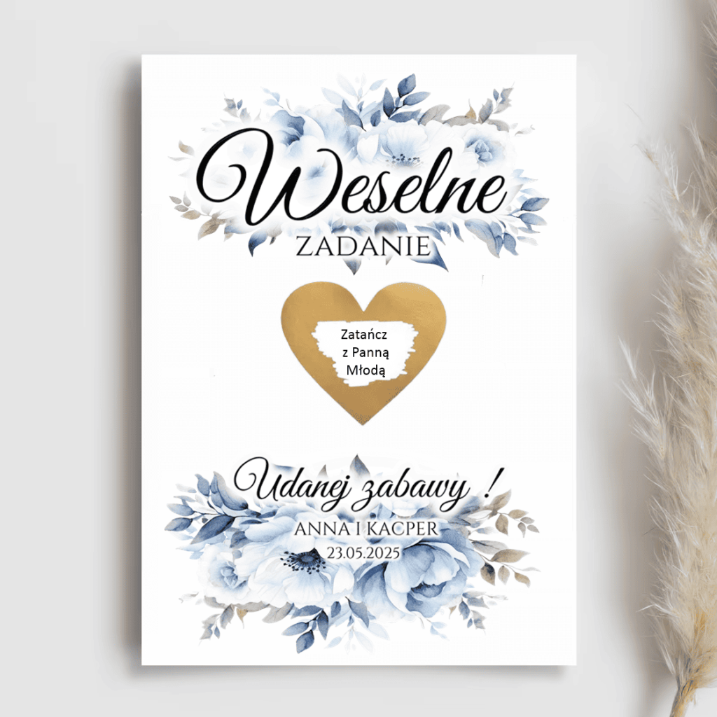 Weselne zadanie zdrapka WZZ7