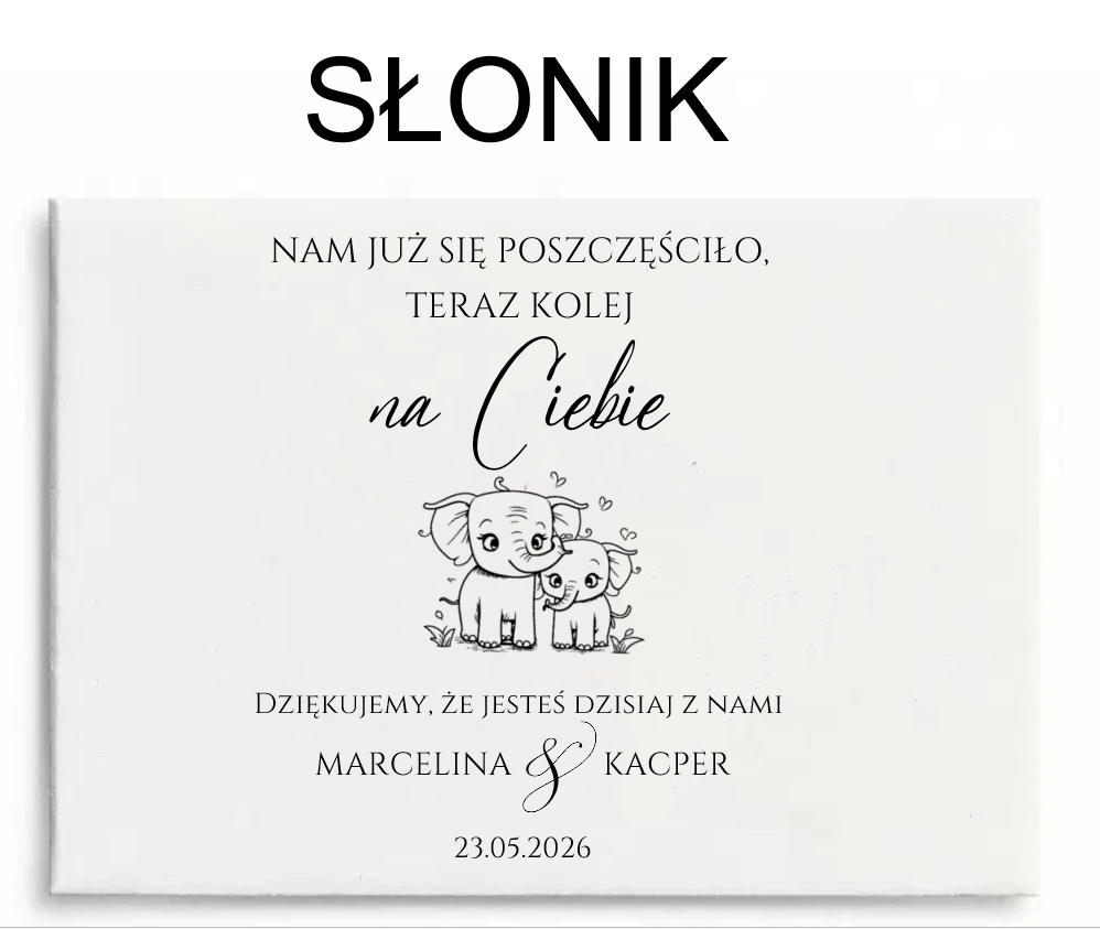 Koperta na zdrapkę Ciemny Beż – wzór