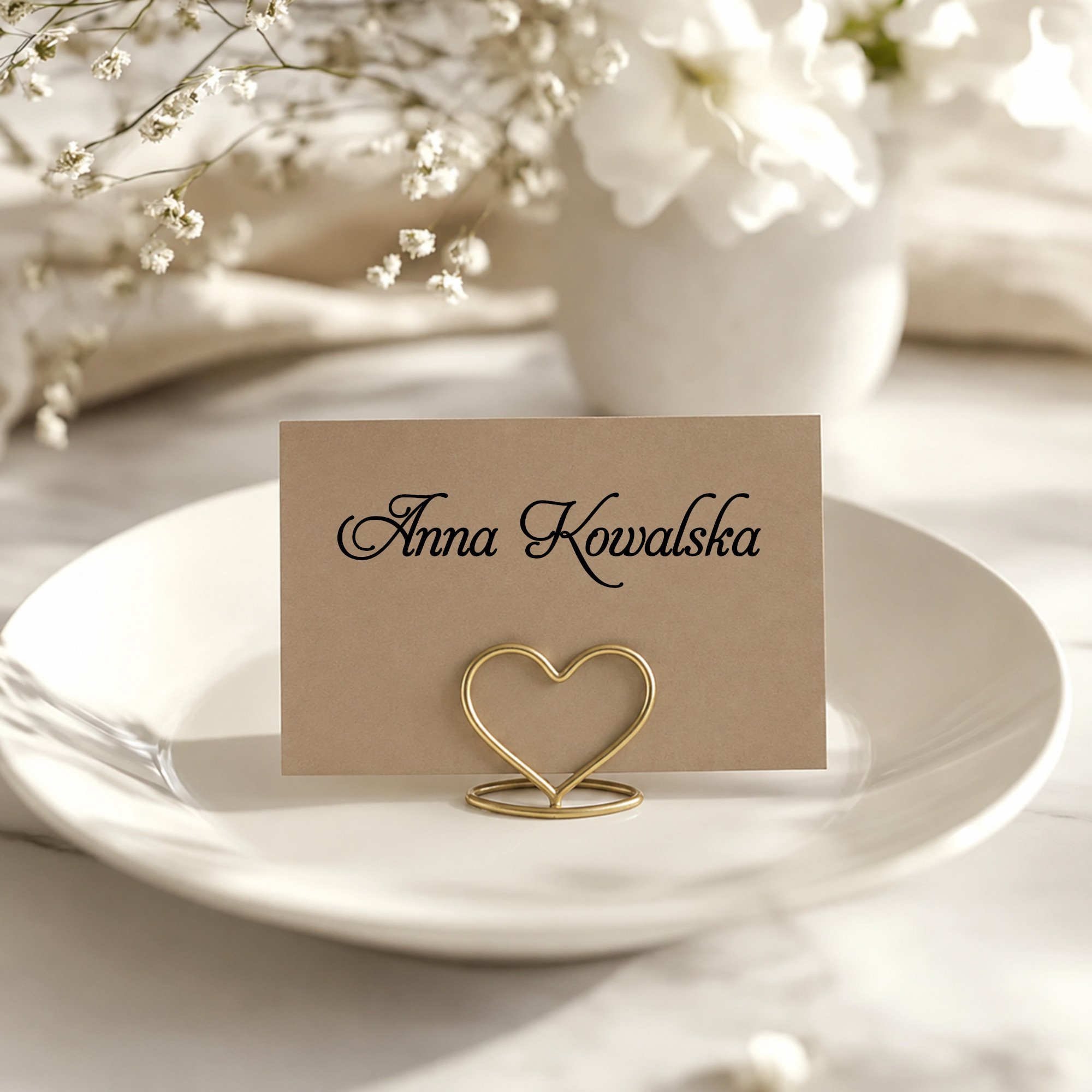 Winietka jednokartkowa Dark Beige